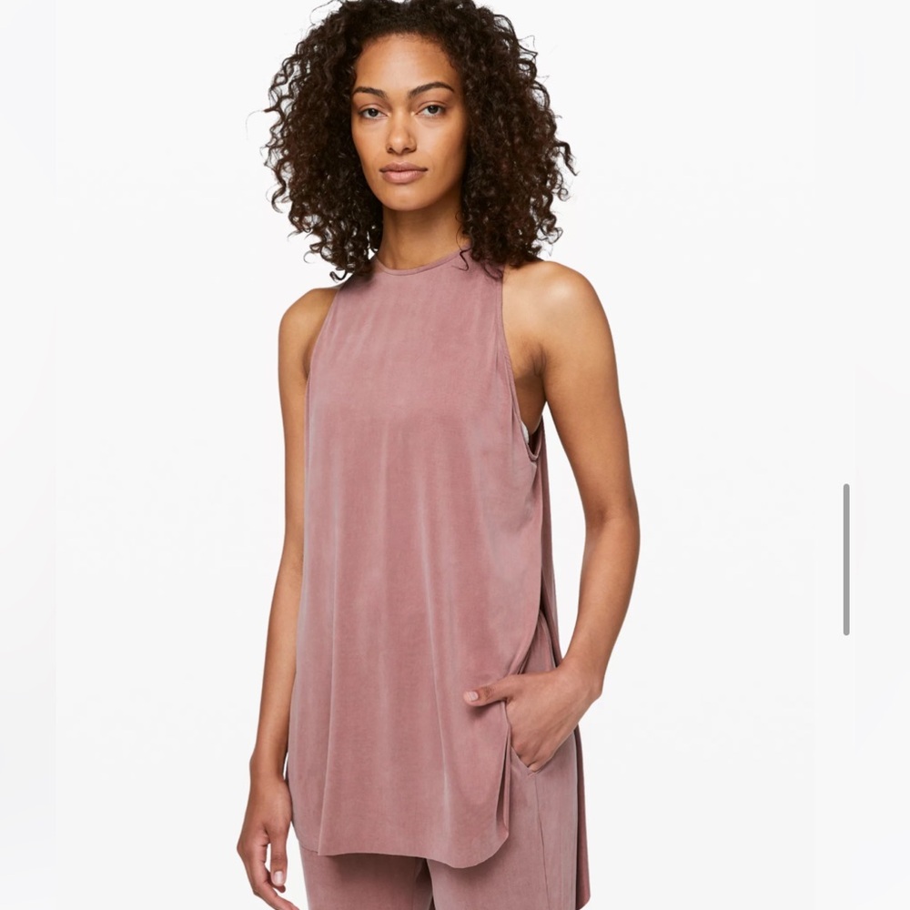 Lululemon The Lab Restore Tunic Red Dust Top Size 8